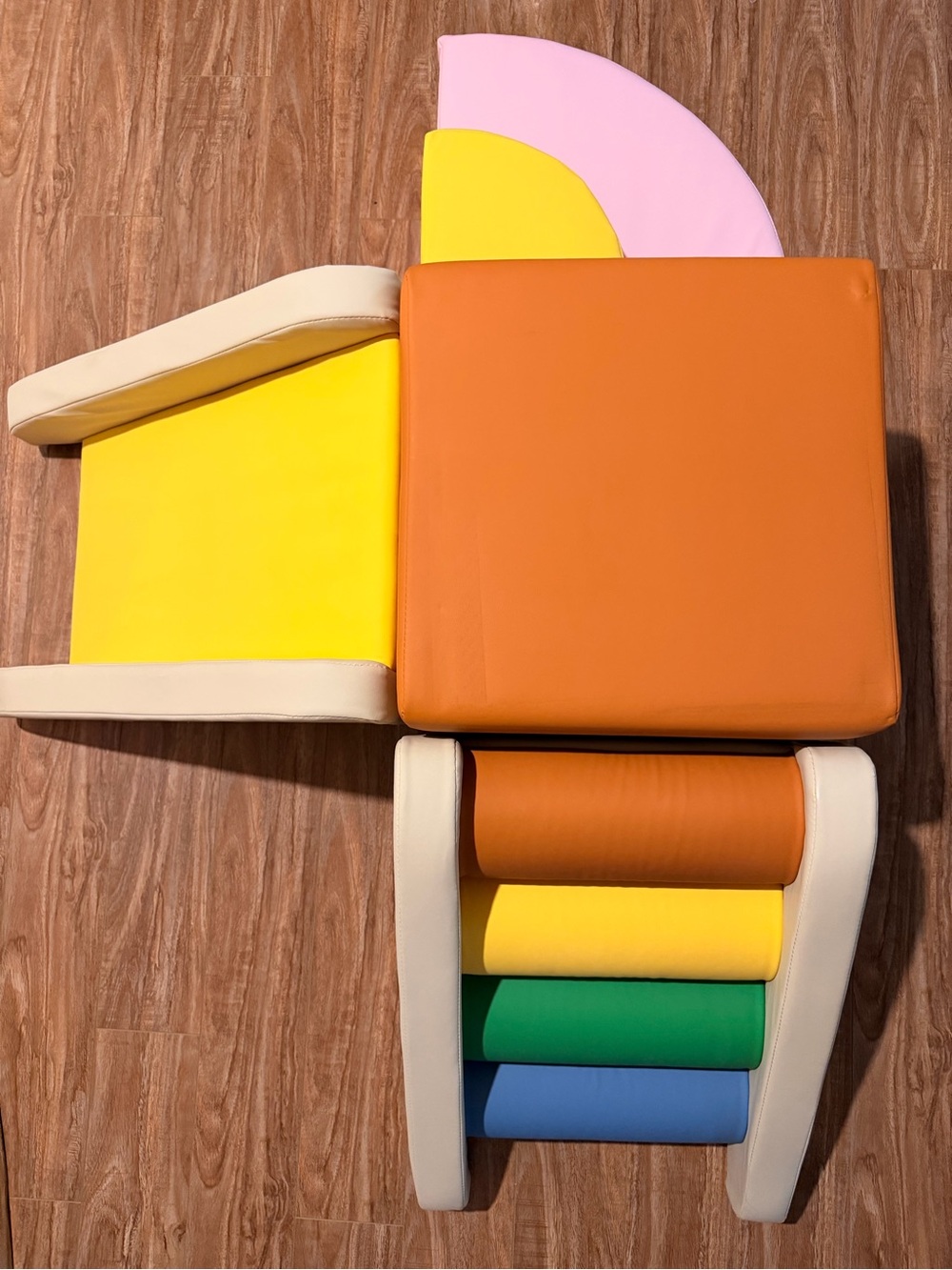 Colorful Foam Play Set - Yellow, Orange, Green, Blue, Pink